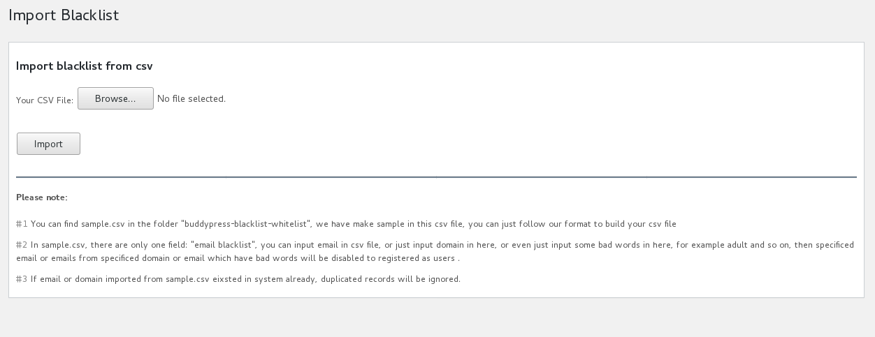 buddypress email domain blacklist