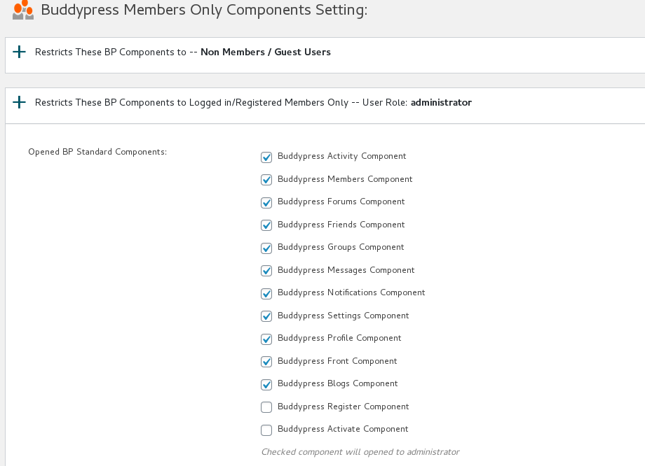 buddypress allow specific user role access buddypress user profile