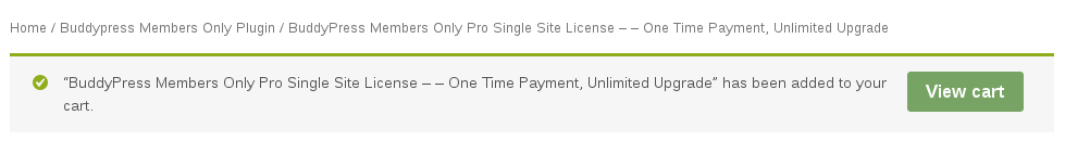 added buddypress membership plugin into cart